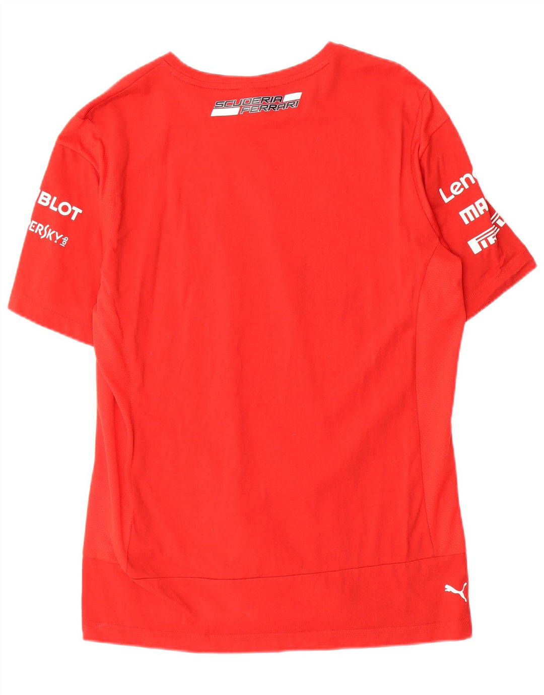 Puma Herren Ferrari Graphic T-Shirt Top Große rote Baumwolle