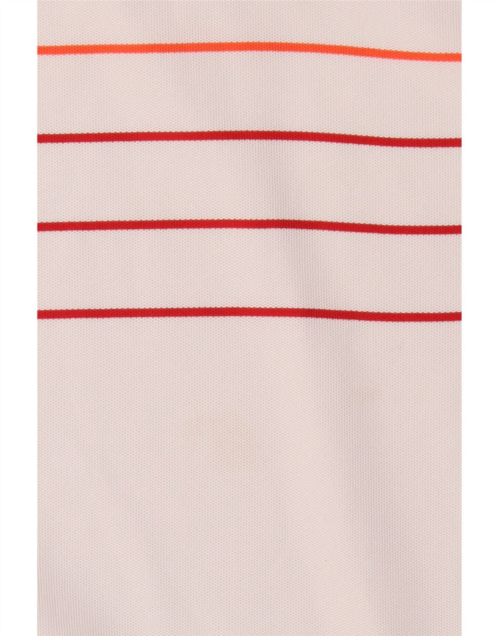 Calvin Klein Herren-Poloshirt, großes weißes Colourblock-Polyester