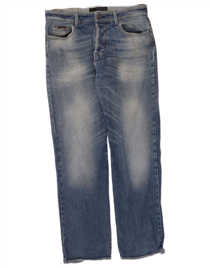 Calvin Klein Herren Straight Jeans W34 L31 Blau