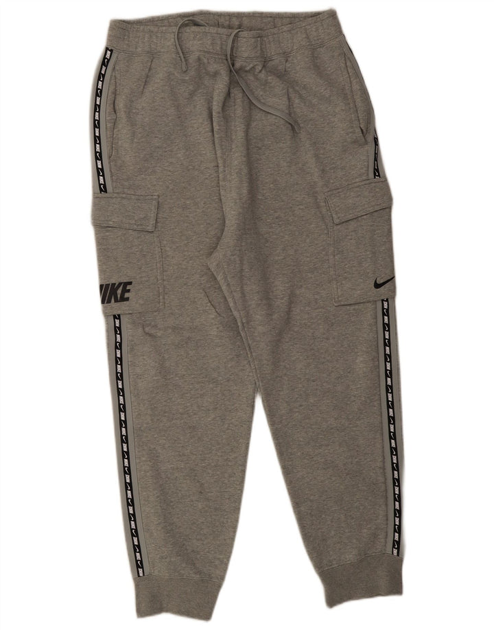 Nike Herren Graphic Cargo-Trainingshose, Jogginghose, Größe L, Grau meliert