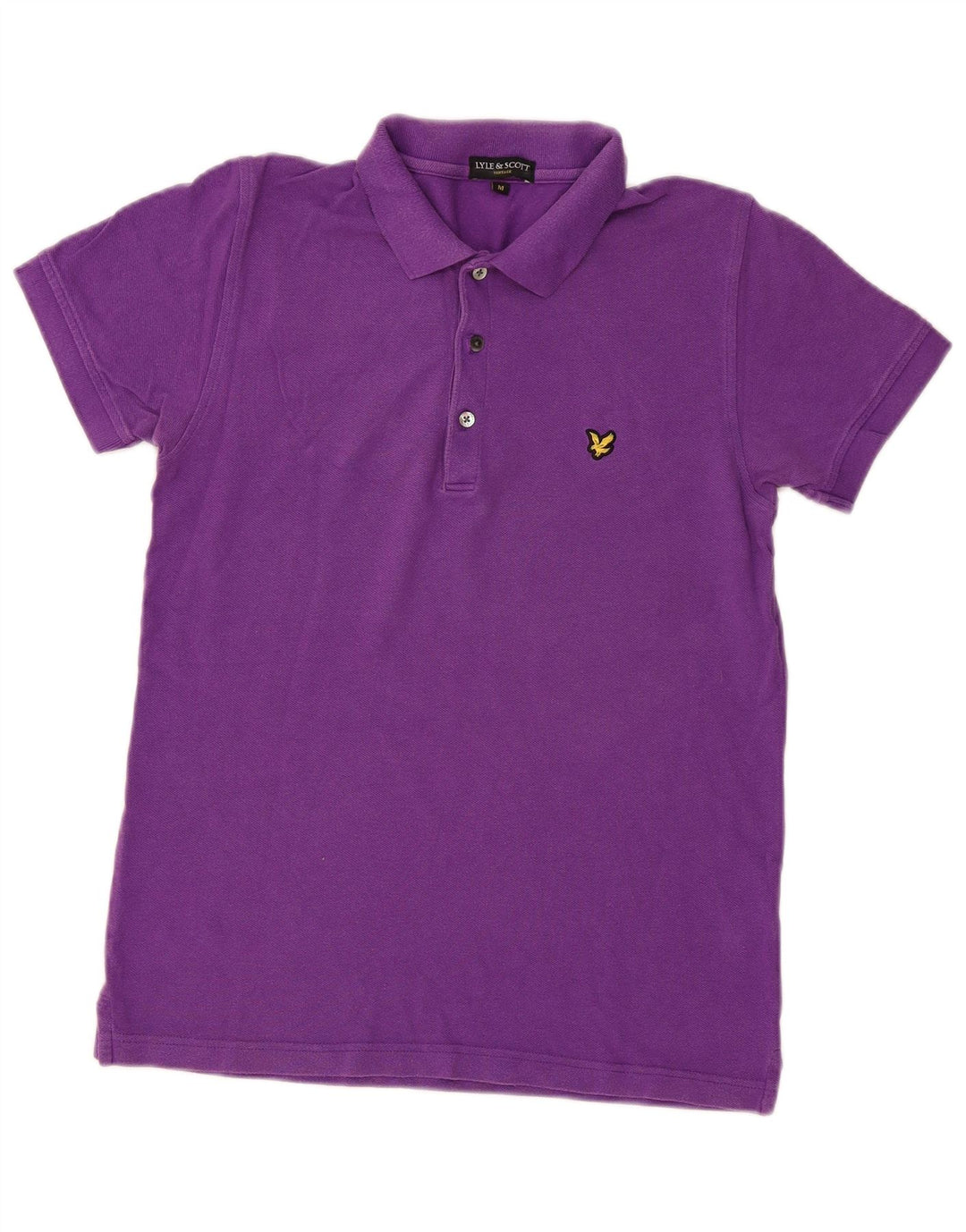 Lyle & Scott Herren-Poloshirt aus mittelvioletter Baumwolle