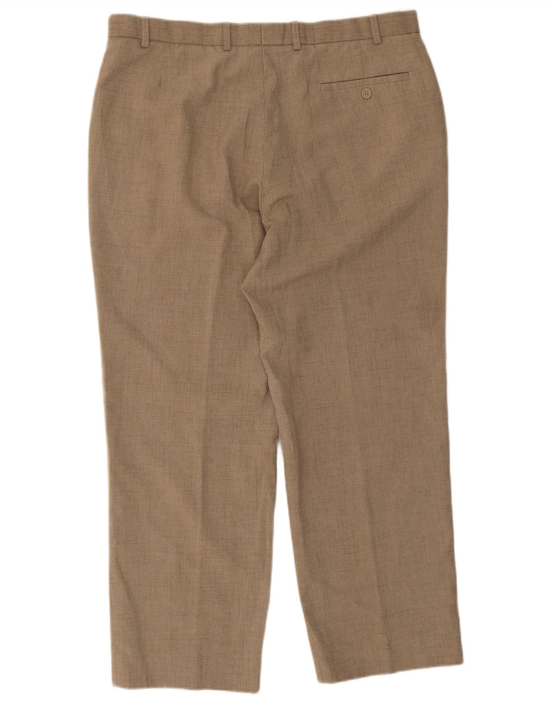 Gerade Herren-Anzughose von Marks & Spencer, W38, L27, Beige, Polyester