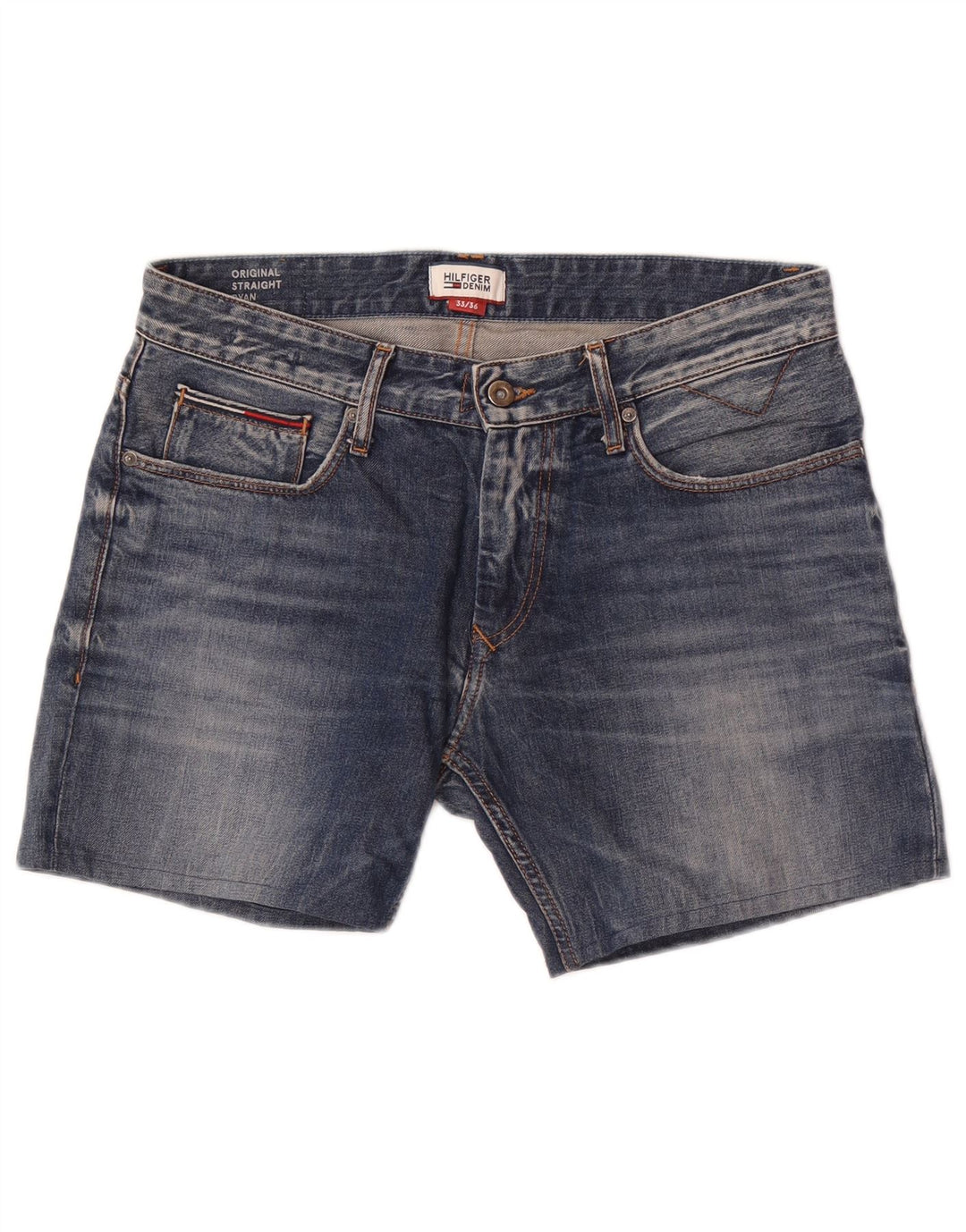 Tommy Hilfiger Herren Ryan Denim Shorts W33 Mittelblau