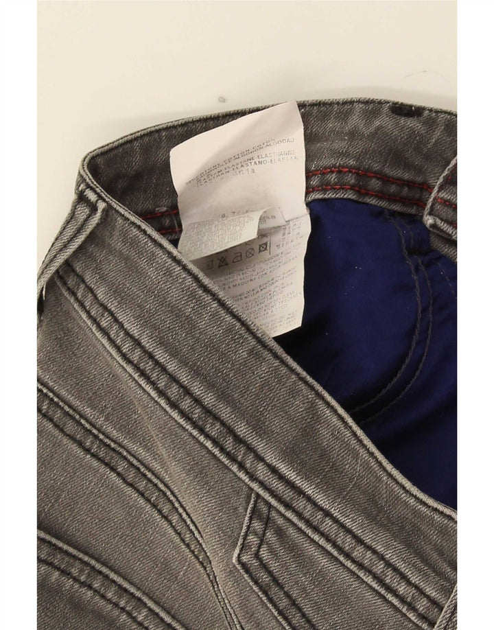 Replay Mini-Jeansrock für Damen, W28, mittelgraue Baumwolle