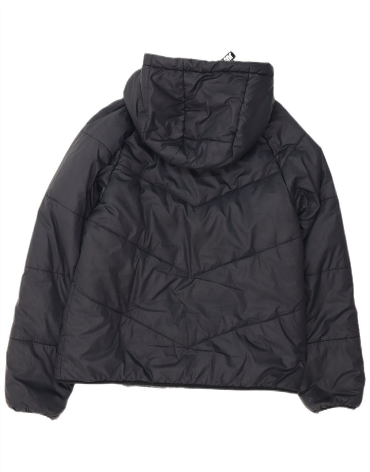 Nike Damen-Kapuzen-Übergröße, wattierte Jacke, UK 10, Größe S, Schwarz, Polyester