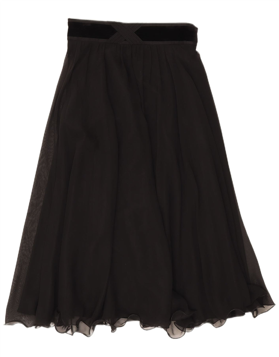Hermann Lange Damen A-Linienrock IT 42 Medium W30 Schwarz Polyester
