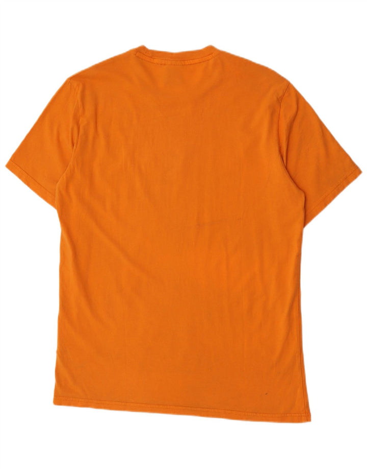 Champion Herren-T-Shirt mit Grafik, Größe L, Orange, Baumwolle