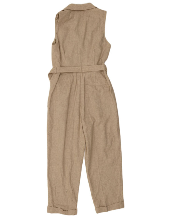 Reiss Damen-Overall, ärmellos, UK 12, mittelbeige Wolle