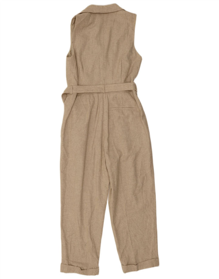 Reiss Damen-Overall, ärmellos, UK 12, mittelbeige Wolle