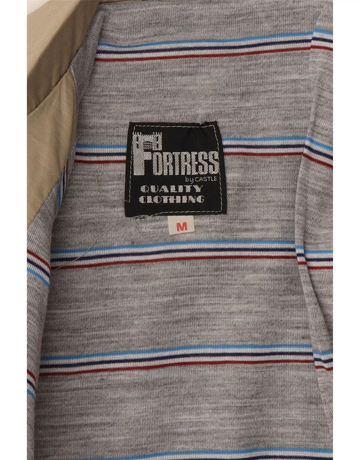 VINTAGE Herren Bomberjacke UK 38 Medium Beige