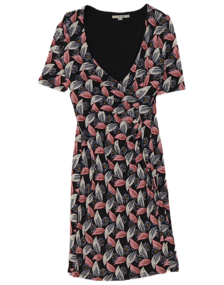 Boden Damen-Etuikleid, Größe M, mehrfarbig, Blumenmuster, Viskose, UK 42