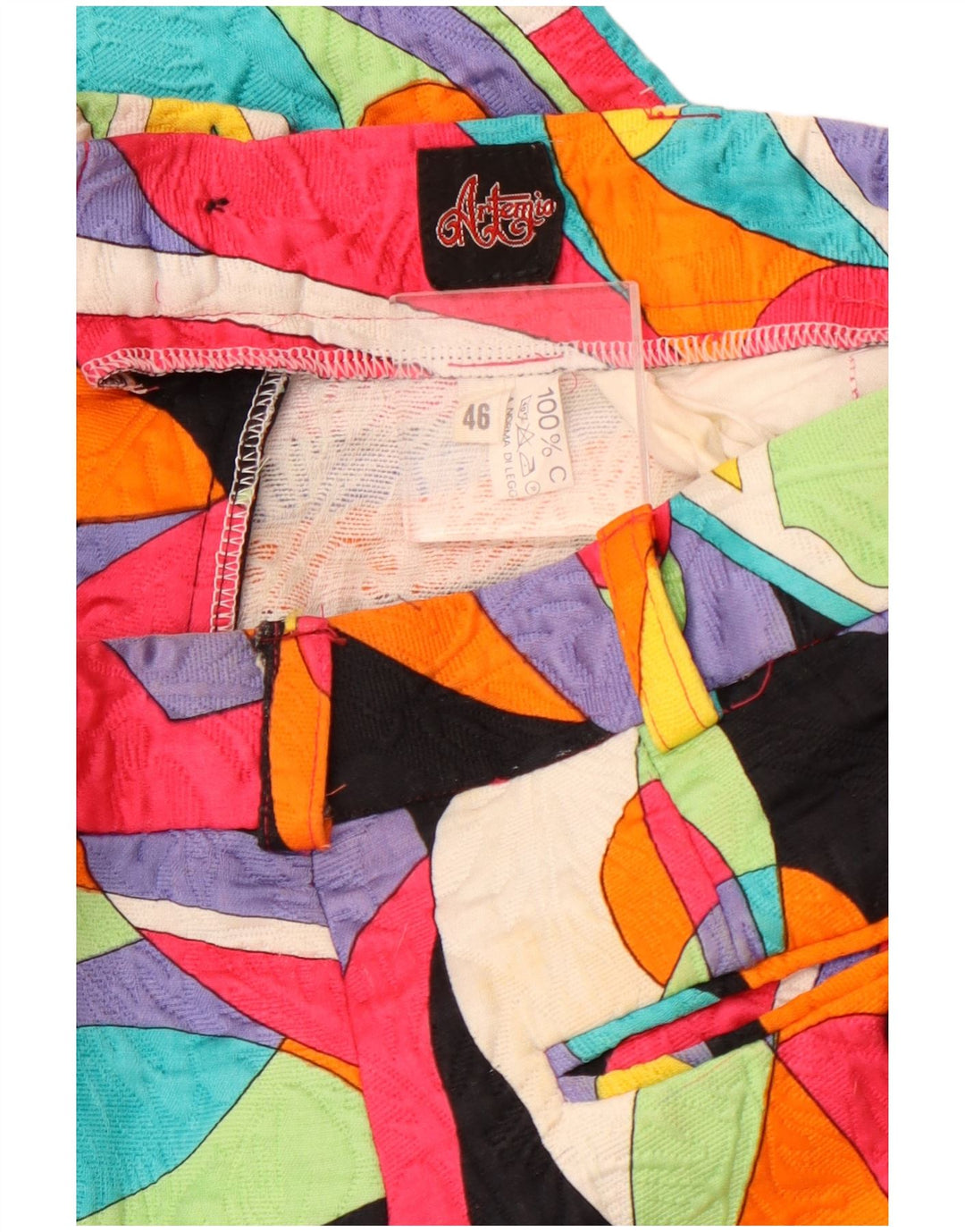 VINTAGE Damen-Chinohose mit hoher Taille, Größe 46, Größe L, W30, L28, Mehrfarbig