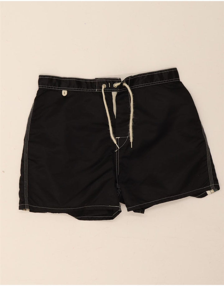 Sundek Herren-Badeshorts, mittelgroß, schwarzes Nylon