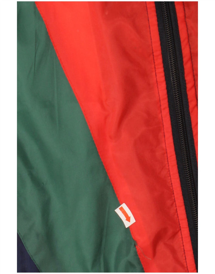 VINTAGE Herren-Trainingsanzug-Top-Jacke, groß, mehrfarbig, Farbblock