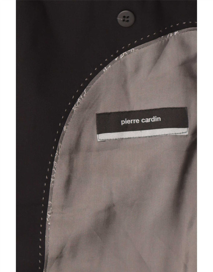 Pierre Cardin Herren-Blazer mit 2 Knöpfen, UK 38, mittelschwarze Wolle