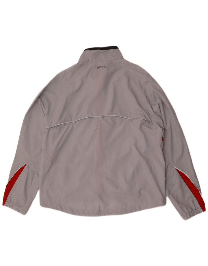 Puma Herren-Trainingsanzug-Top-Jacke XL, graues Colourblock-Polyester