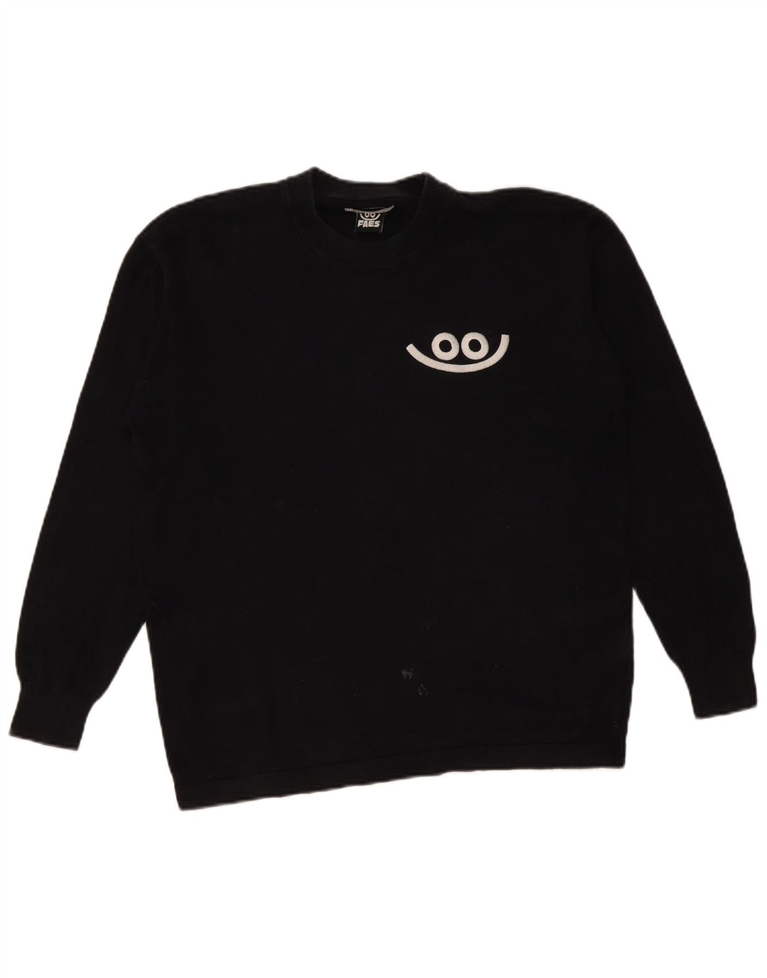 Zara Herren-Pullover mit Rundhalsausschnitt, Größe S, Schwarz