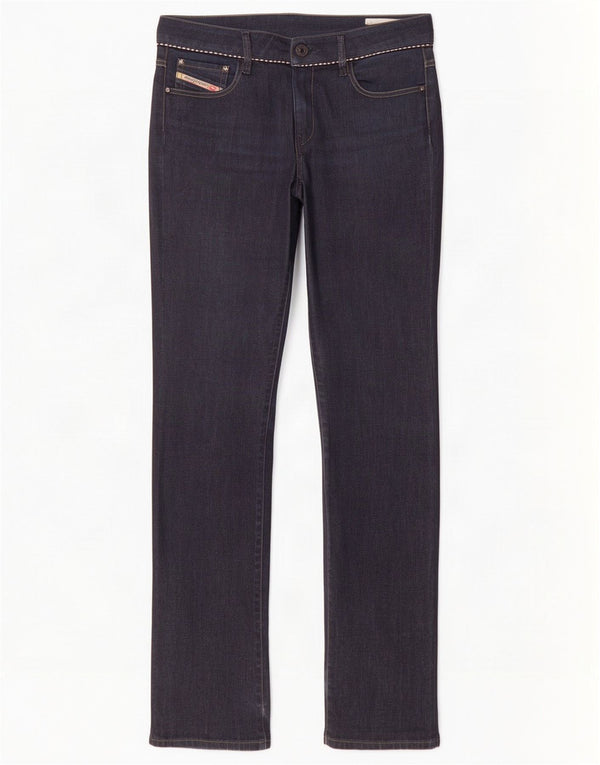 Diesel Damen Bootcut-Jeans W32 L34 Marineblaue Baumwolle