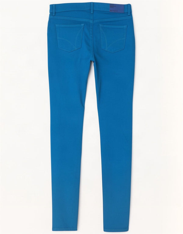 Adidas Damen Skinny Jeans W28 L32 Blaue Baumwolle