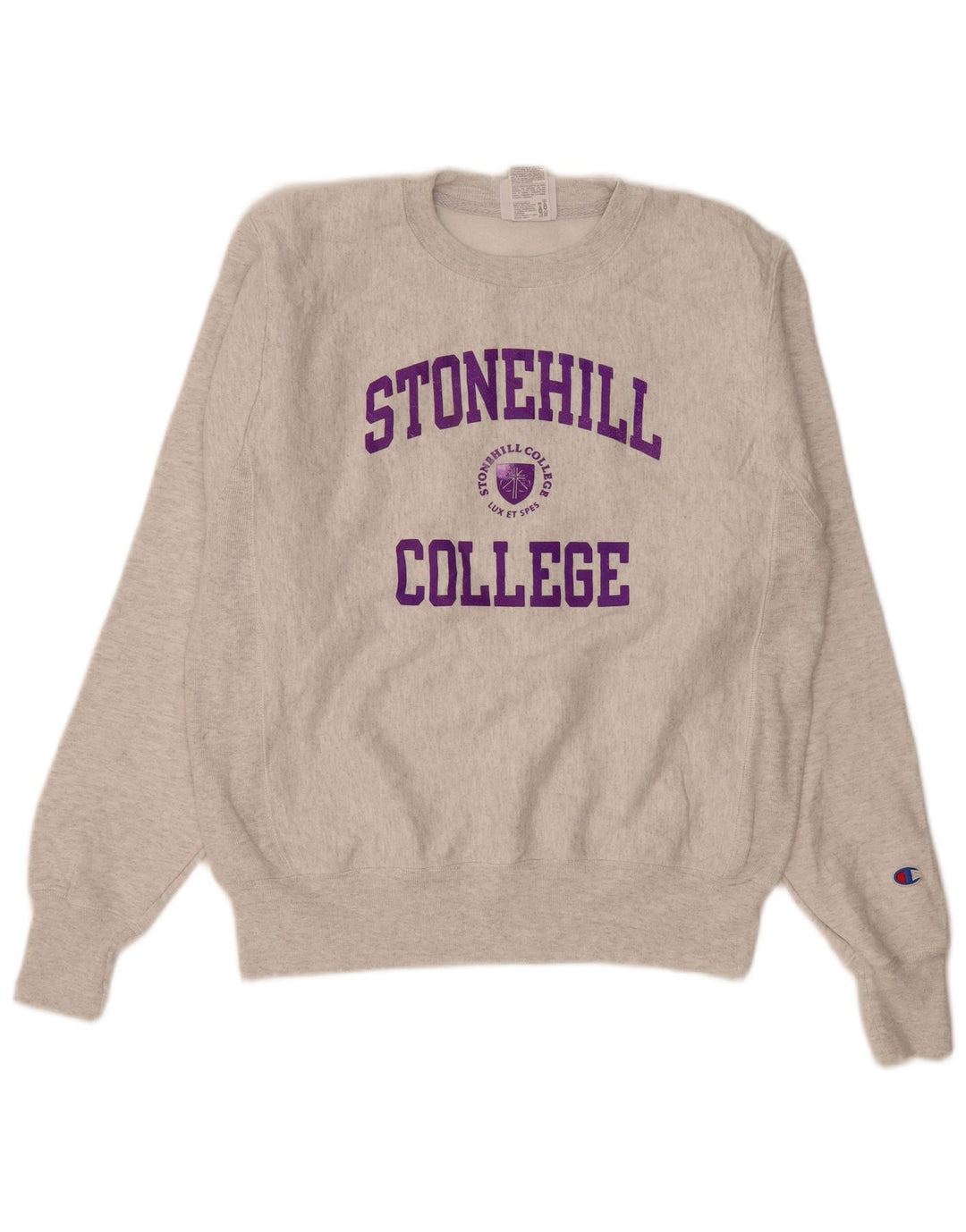 Champion Herren-Sweatshirt mit Grafik, Größe S, Grau, Baumwolle