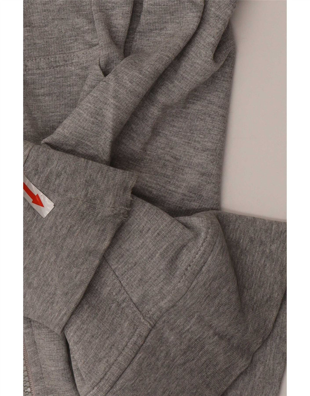 Kappa Herren-Kapuzenpullover mit Reißverschluss, mittelgraue Baumwolle