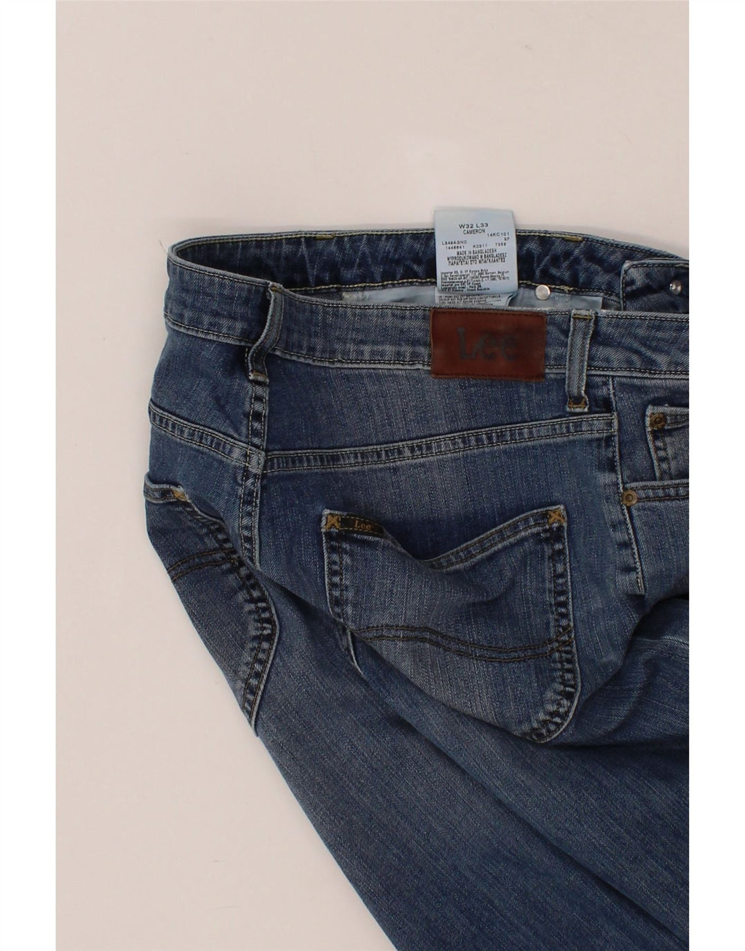 LEE Womens Cameron Bootcut Jeans  W32 L29 Blue Cotton Vintage Lee and Second-Hand Lee from Messina Hembry 