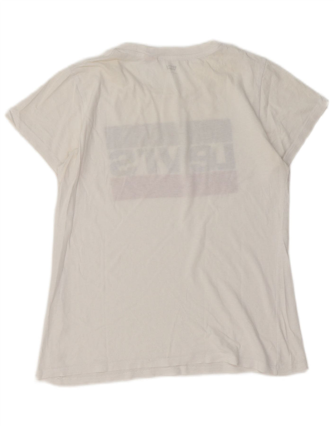 LEVI'S Damen-T-Shirt mit Grafik, UK 10, Größe S, Weiß
