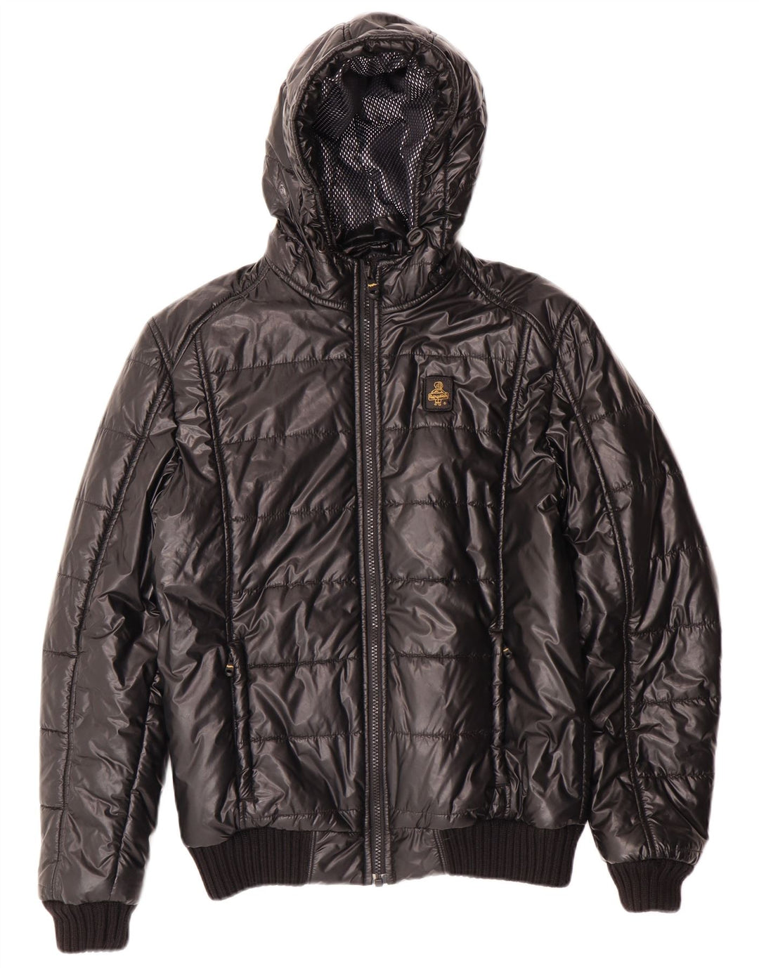 Refrigiwear Wattierte Jacke mit Kapuze für Mädchen, 13–14 Jahre, Schwarz, Winter