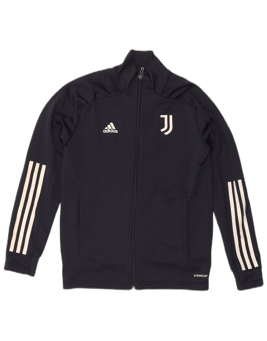 ADIDAS Boys Juventus Tracksuit Top Jacket 11-12 Years Navy Blue