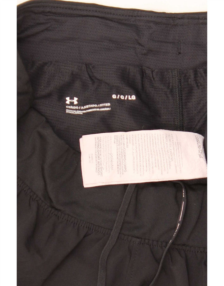 Under Armour Damen Sportshorts UK 14 Large Schwarz Polyester