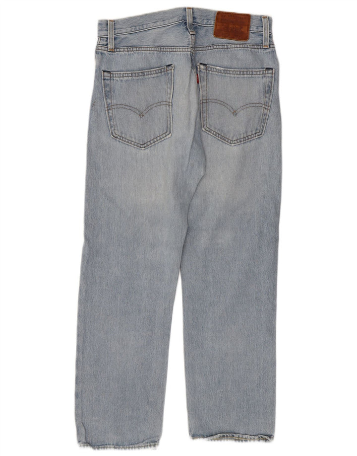LEVI'S Womens 551 Straight Jeans W29 L27 Blue Cotton