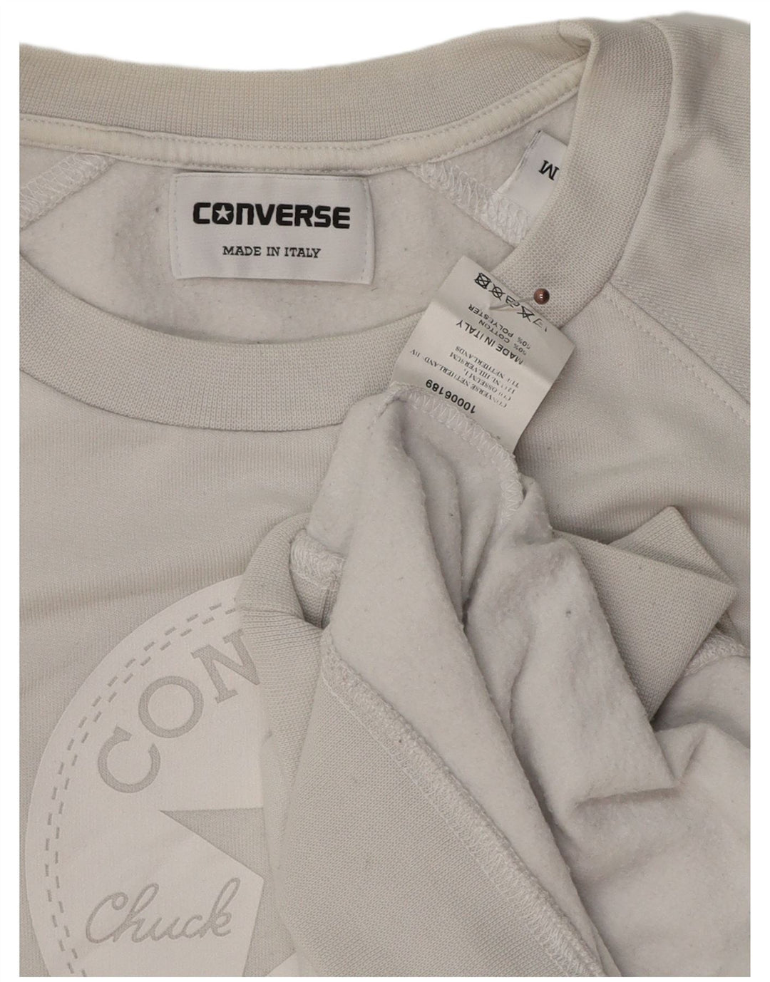 Converse Herren Chuck Taylor Graphic Sweatshirt Pullover mittelgraue Baumwolle
