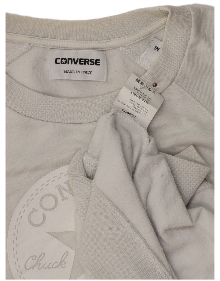 Converse Herren Chuck Taylor Graphic Sweatshirt Pullover mittelgraue Baumwolle