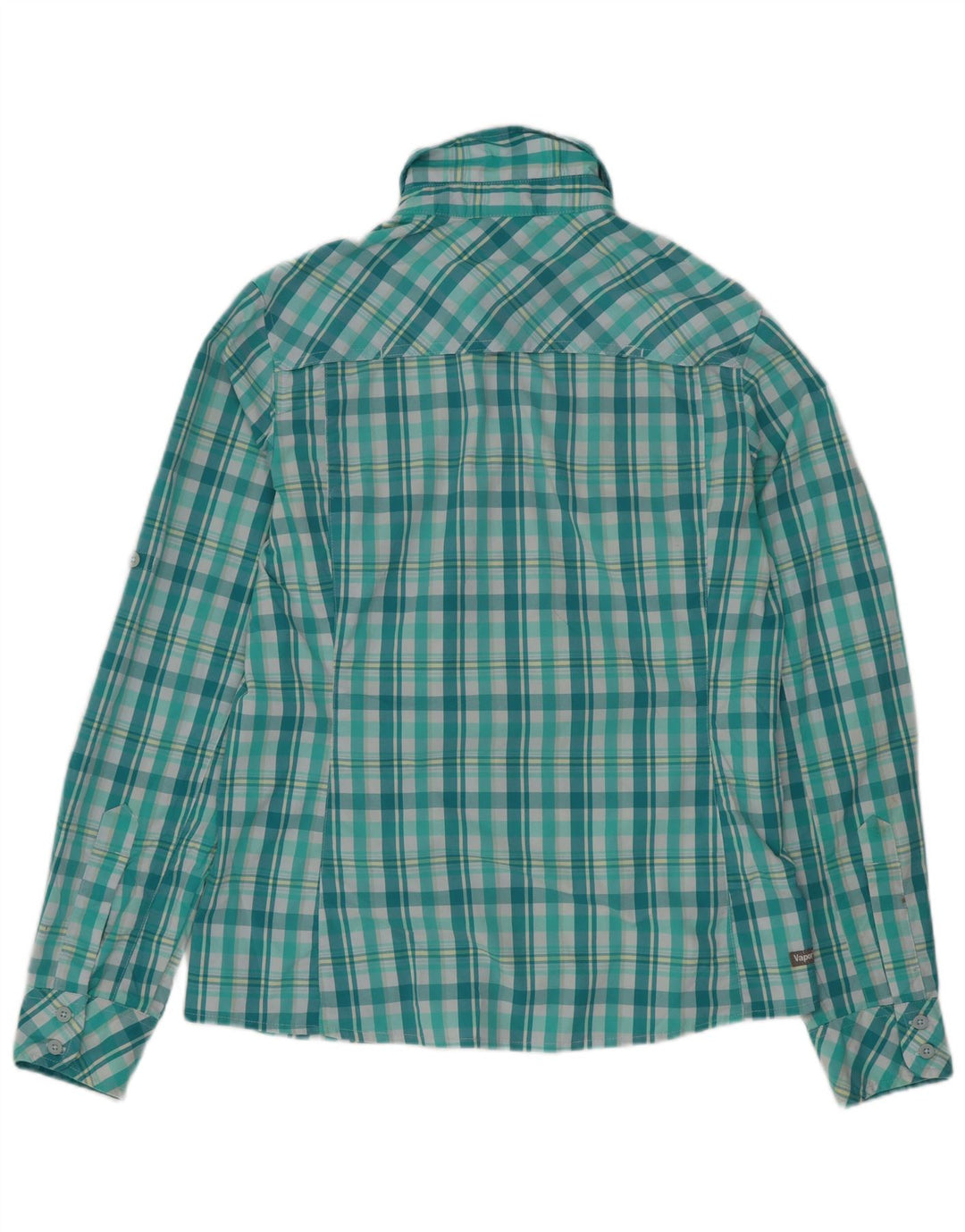The North Face Damen-Hemd UK 10 Small aus grün kariertem Nylon