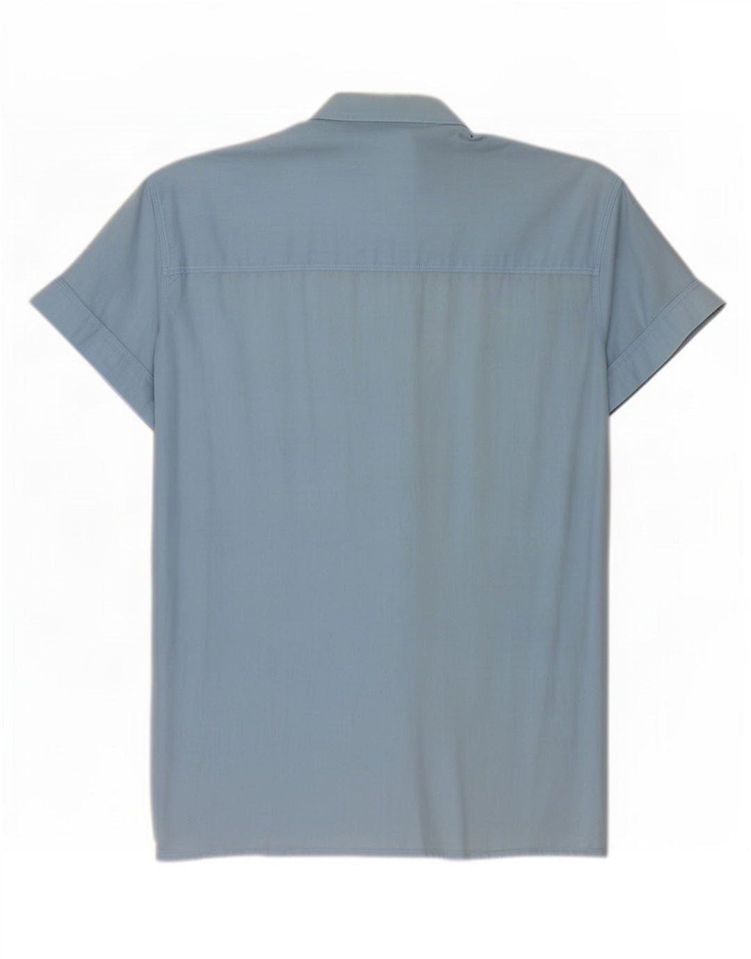 Lee Herren Kurzarmhemd XL Blau Baumwolle