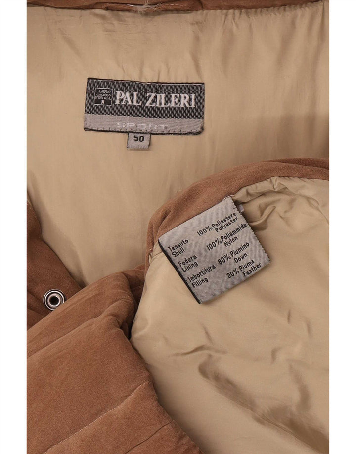 Pal Zileri Herren-Kapuzenjacke, gepolstert, IT 50, Größe L, braun, Polyester