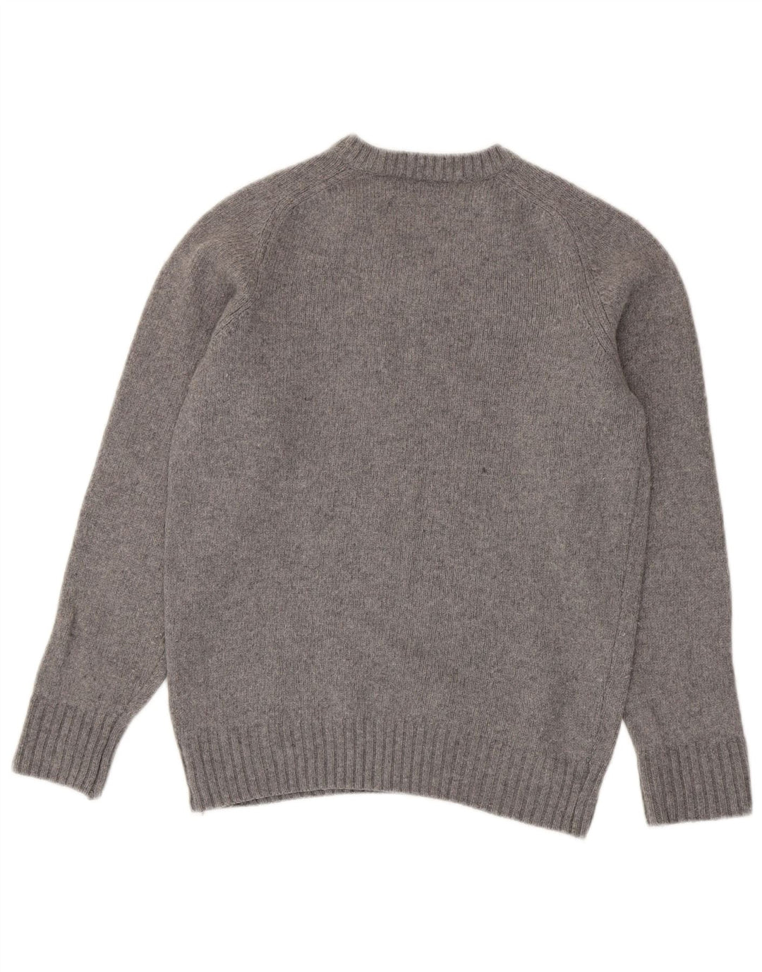 Zara Herren-Pullover mit V-Ausschnitt aus mittelgrauer Wolle
