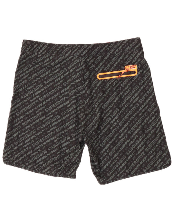 Superdry Herren Graphic Regular Badeshorts XL Schwarz Polyester