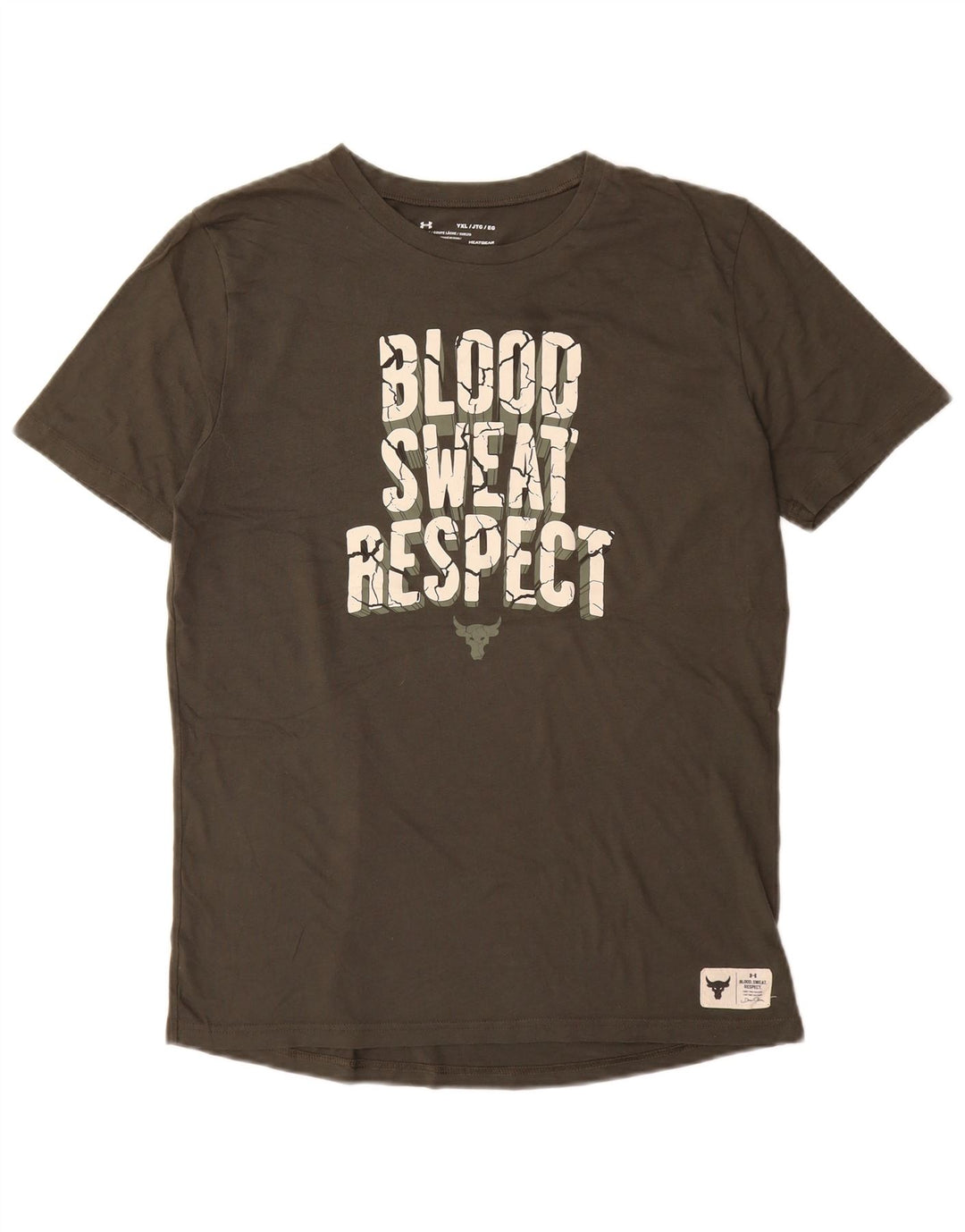 UNDER ARMOUR Mädchen Heat Gear Graphic T-Shirt Top 13–14 Jahre XL Khaki