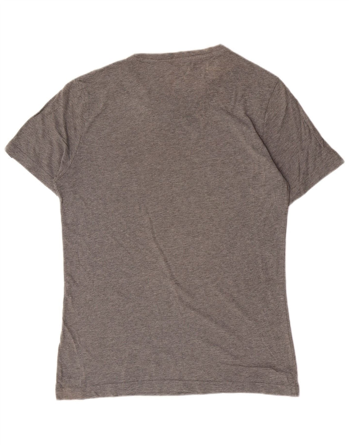 Puma Herren Grafik T-Shirt Top Small Grau Baumwolle