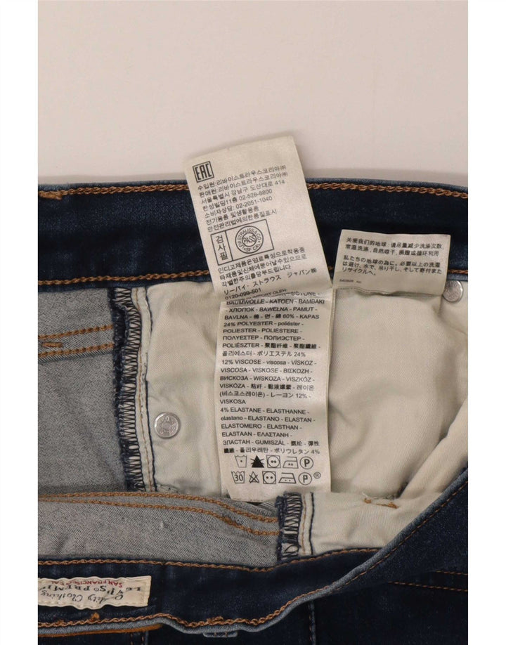 Levi's Damen Straight Jeans W28 L30 Blaue Baumwolle