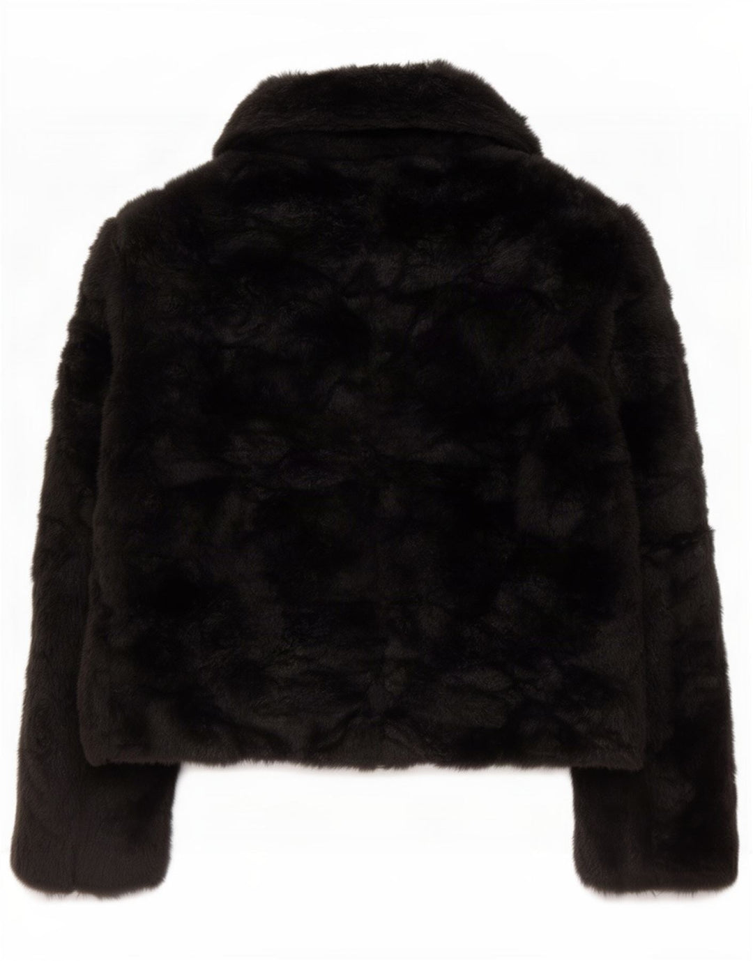 Offene Kunstpelzjacke für Damen von Zara, UK 10, Small, Schwarz, Acryl