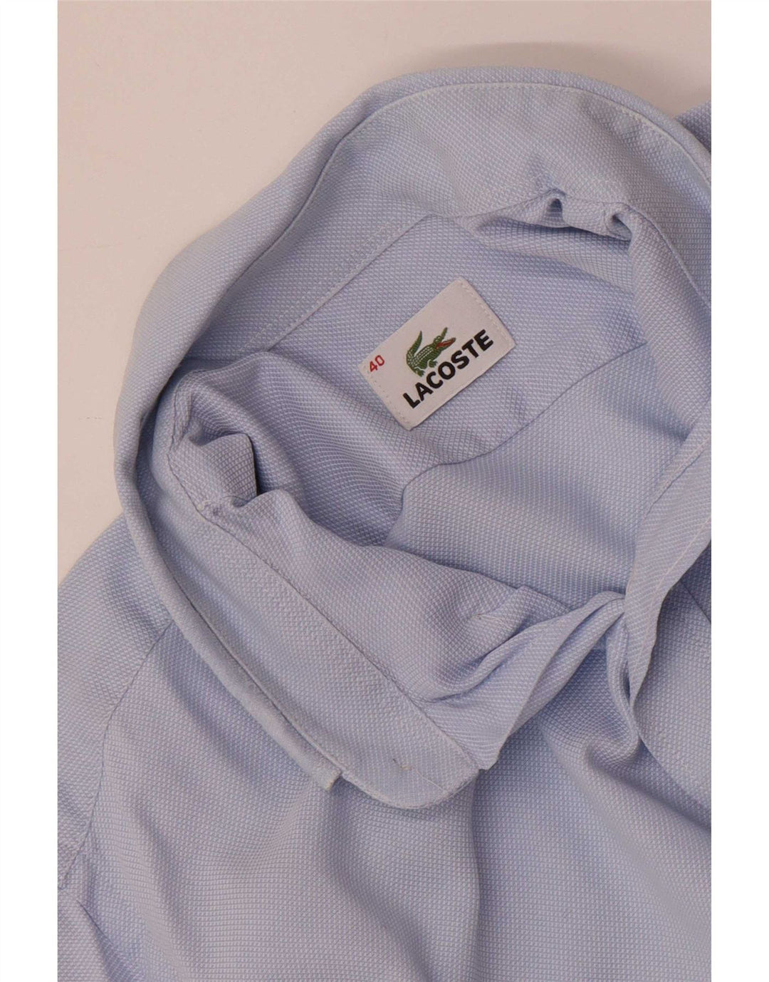 Lacoste Herrenhemd Größe 40 Mittelblau