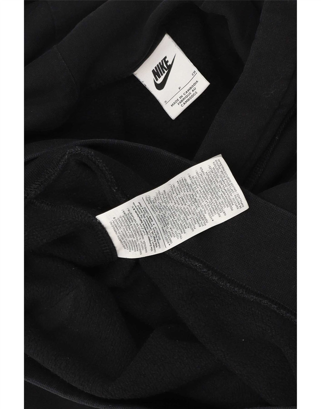 Nike Herren Kapuzenpullover, Größe S, Schwarz, Baumwolle