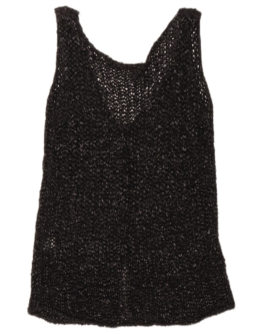 Codice Ärmelloses Häkel-Cardigan-Oberteil für Damen, UK-Größe 42, Größe L, Grau, Baumwolle