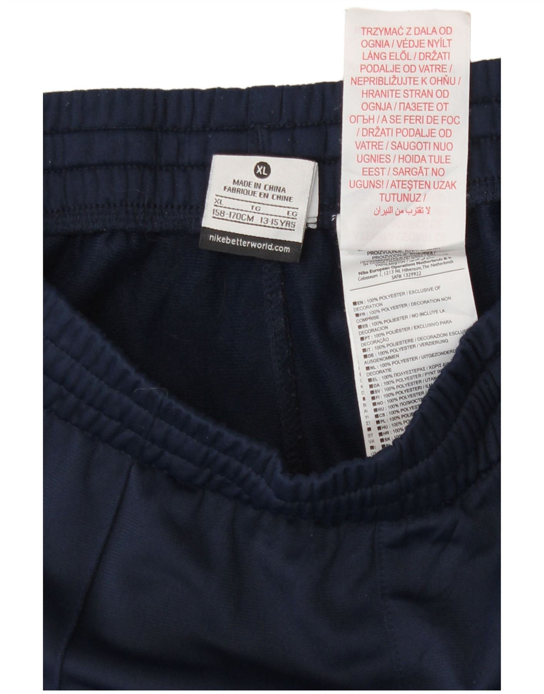 Nike Trainingshose für Jungen, 13–14 Jahre, XL, Marineblau, Polyester, Sport