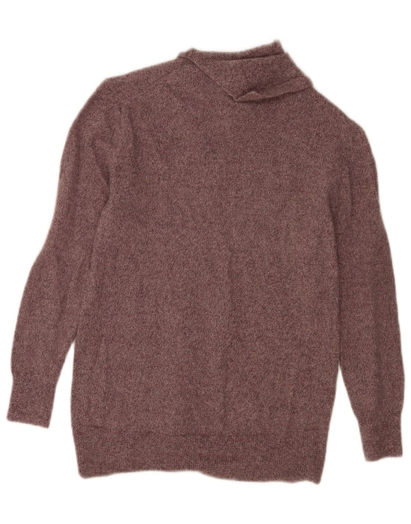 Massimo Dutti Damen-Rollkragenpullover, Gr. 10, klein, braun gefleckt