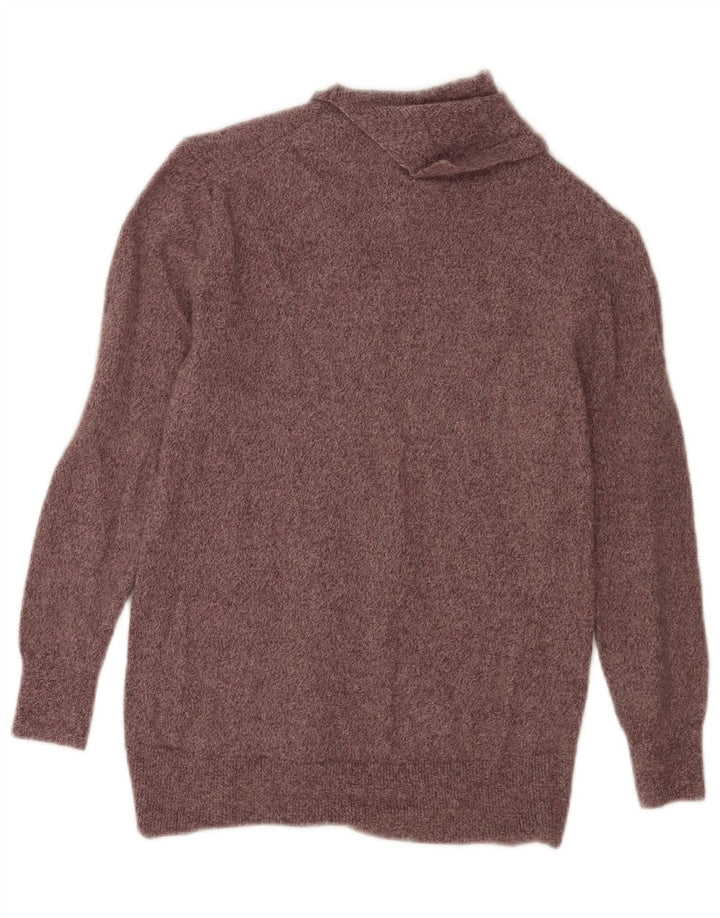 Massimo Dutti Damen-Rollkragenpullover, Gr. 10, klein, braun gefleckt