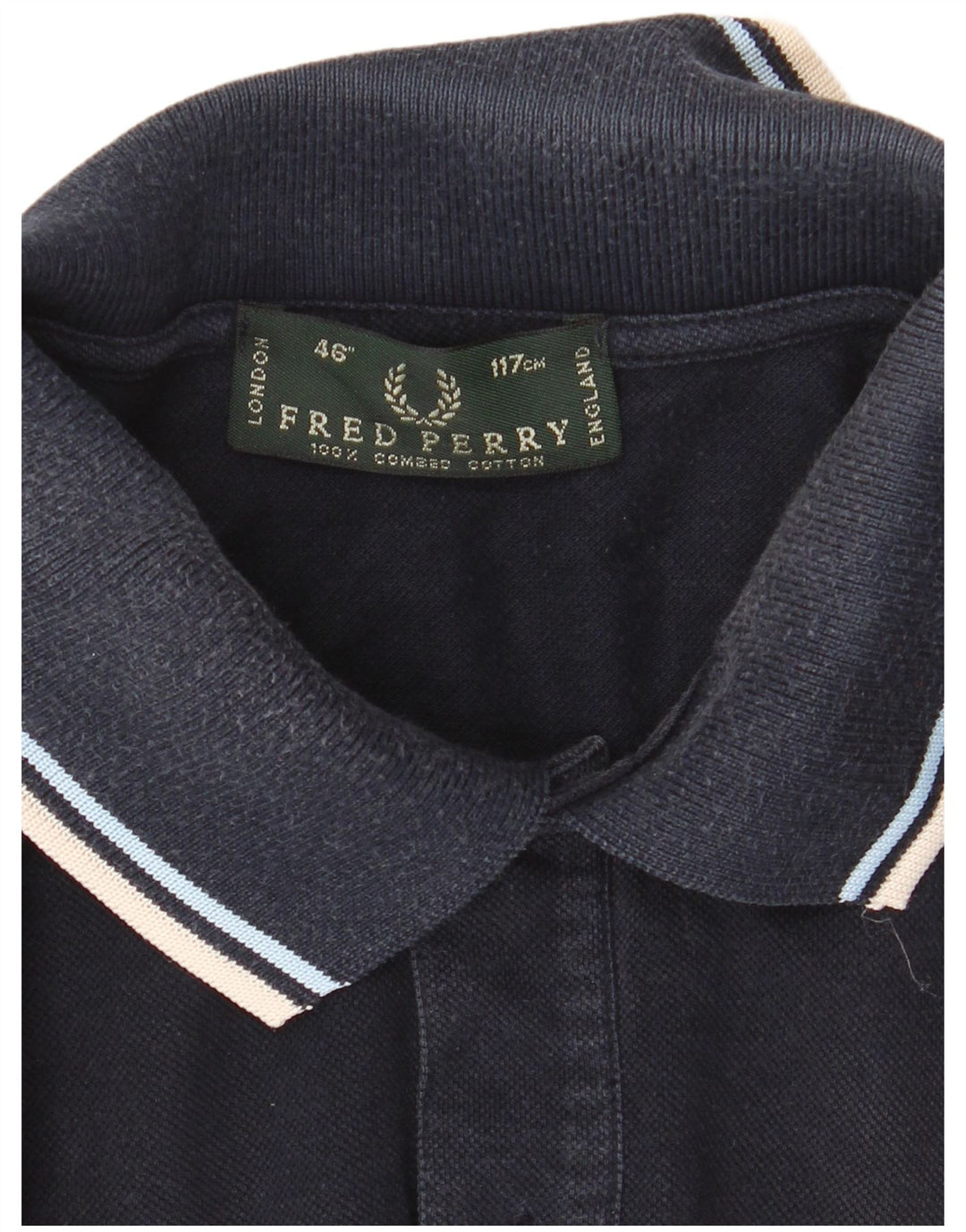 Fred Perry Herren-Poloshirt, große marineblaue Baumwolle