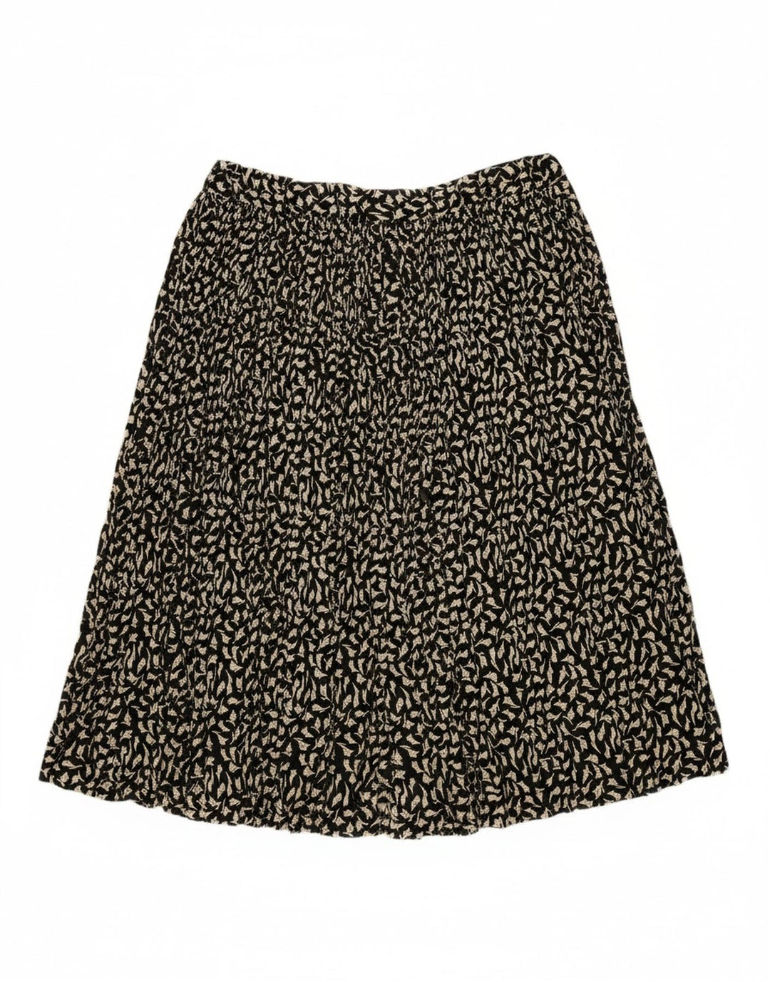 ORSETTO Womens Flared Skirt W34 Large Black Floral Vintage Orsetto and Second-Hand Orsetto from Messina Hembry 